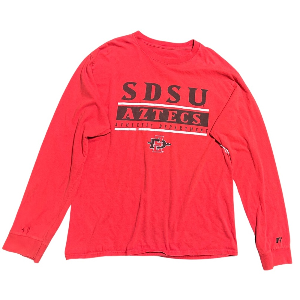 Red SDSU Aztecs Long Sleeve Shirt